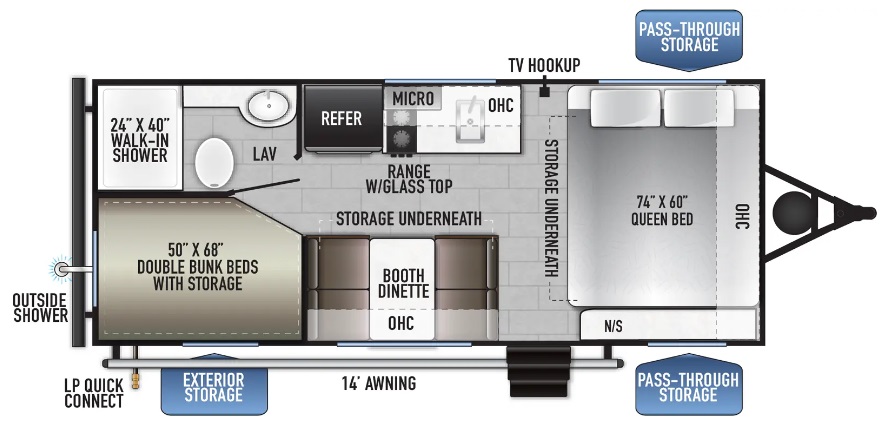 2024 EAST TO WEST RV DELLA TERRA 170BHSLE